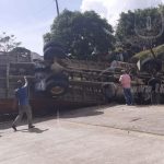 Camión cargado de ganado se da vuelta en Ctra. Río Blanco-Mulukukú nicaragua