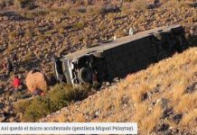 Tres muertos y varios heridos por vuelco de autobús en Argentina argentina