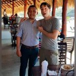 Actor Justin Long disfruta gastronomía de San Juan del Sur nicaragua