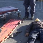 Ciudadano irrespeta señal de tránsito y lesiona a Policía en el sector de Plaza Inter nicaragua