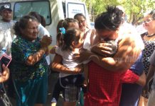 Zoila sobrevive y está de regreso con su familia chinandega