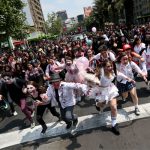 Los zombies se apoderan de las calles de Santiago, en Chile chile