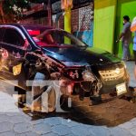 Conductor bajo los efectos del alcohol provoca colisión en La Racachaca nicaragua, managua, accidente de tránsito, colisión,