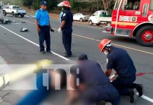 nicaragua, accidente de tránsito, fallecido, motociclista, Malpaisillo,