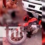 Fallece motociclista al impactar de frente contra un camión en Juigalpa nicaragua, accidente de transito, fallecido, juigalpa, motociclista