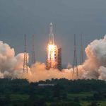 cohete, chino, espacio, tierra, tecnologia,