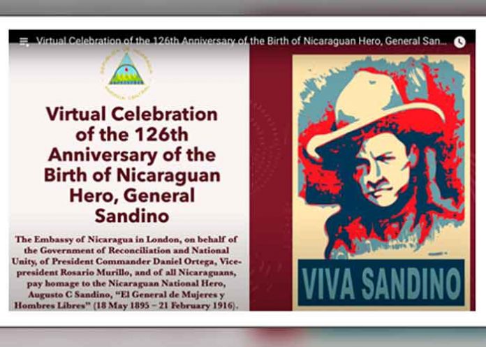 nicaragua, reino unido, sandino, conmemoracion, natalicio