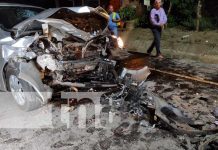 Accidente de tránsito deja siete personas lesionadas en el km 9 Ctra. vieja a León nicaragua, sucesos, accidente de transito, lesionados,