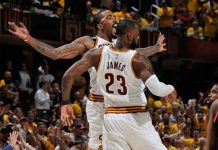 LeBron marca 35; Cavaliers vencen 116-105 a Raptors
