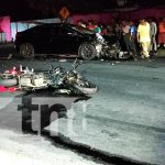 Terrible muerte de motociclista tras brutal impacto en Managua nicaragua, managua, accidente de transito, muerto,