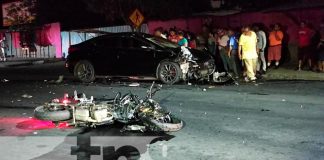 nicaragua, managua, accidente de transito, muerto,