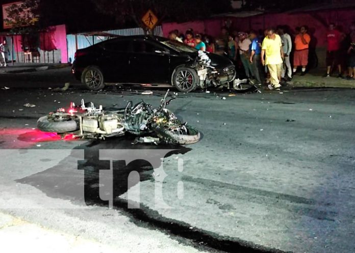 2 nicaragua, managua, accidente de transito, muerto,