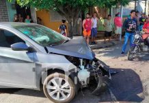 Irrespeto a señal de alto provoca aparatoso accidente en Linda Vista nicaragua, managua, linda vista, accidente de transito,