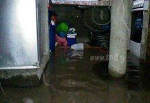 Boaco: Viviendas resultan anegadas debido al torrencial aguacero