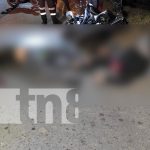 Motociclista y acompañante mueren de manera inmediata al impactar contra un poste nicaragua, managua, accidente de transito, muertos,