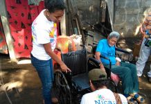 Gobierno de Nicaragua lleva sillas de ruedas a casos Todos con Voz