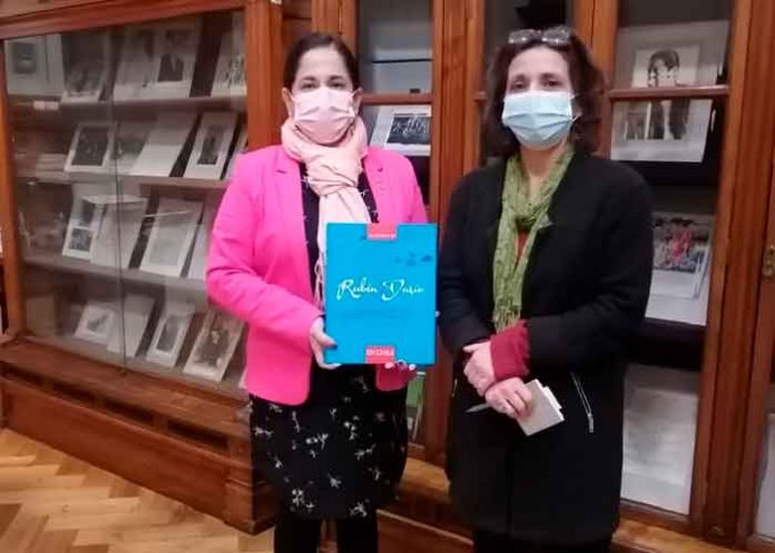 7 nicaragua, embajadora, chile, visita, biblioteca nacional