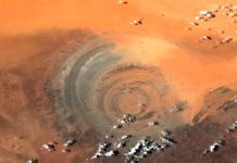 ciencia, fotos, ojo del sahara, estructura, astronauta