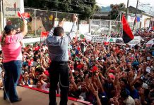 Miles de persona respaldan a la fórmula del FSLN en Jinotega