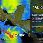 Se forma Adrián, el primer ciclón de la temporada 2017 en el Pacífico