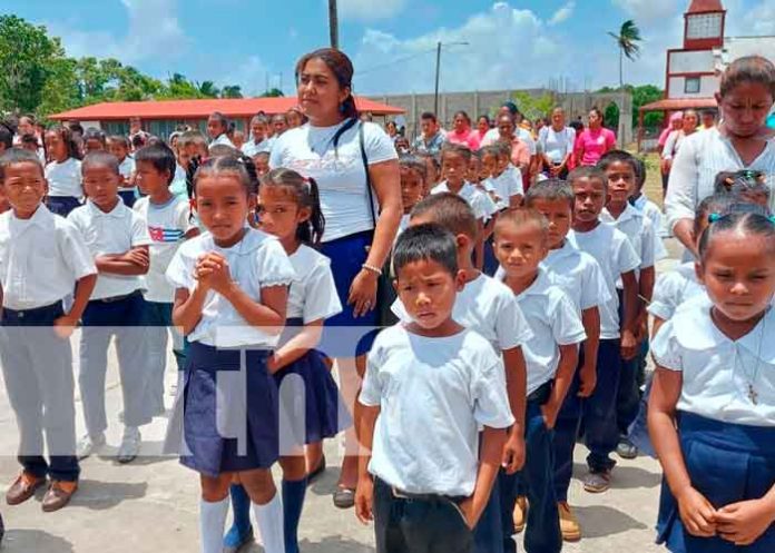 Bilwi nicaragua, bilwi, mined, inauguracion, escuela, litoral norte,