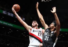 Lillard y Nurkic lideran remontada de Portland ante Nets