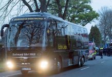 Autobús del Borussia Dortmund es alcanzado por tres explosiones