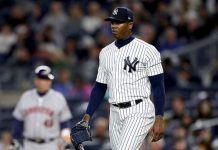 Aroldis Chapman ingresó en lista de lesionados