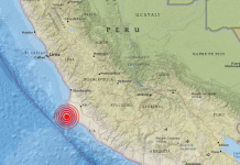 Un sismo de magnitud 5,7 se produce frente a las costas de Perú