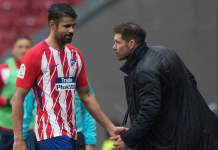 Costa debuta con gol, expulsión y triunfo 2-0 del Atlético