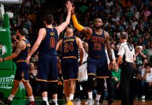 LeBron y Love lideran paliza de Cavs sobre Celtics