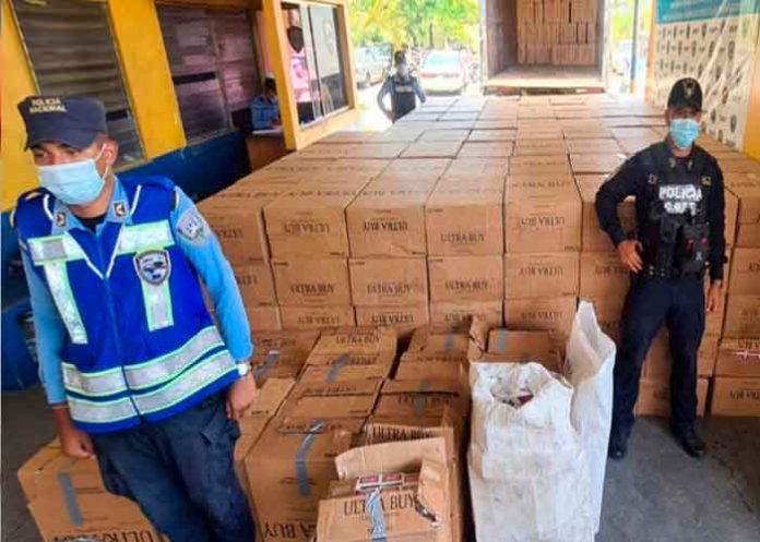 Cigarrillos honduras, decomiso, cigarrillos, contrabando, policia, operativo,
