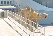 Hallan cadáver de hombre dentro de una estatua en España espana, encuentran, cadaver, hombre, estatua, dinosaurio, autoridades,