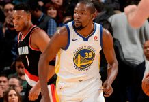 Durant lidera a unos mermados Warriors ante Portland