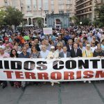 Miles se manifiestan contra el terrorismo en España