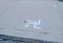 Hallan esvásticas e insultos racistas en puente de Virginia, EEUU