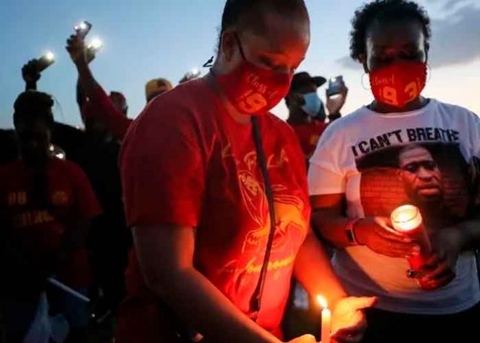 estados unidos, mineapolis, vigilia, homenaje, george floyd,