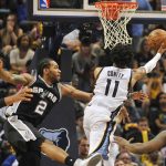 Con emociones al límite, Grizzlies igualan serie ante Spurs