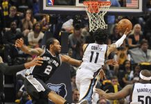 Con emociones al límite, Grizzlies igualan serie ante Spurs