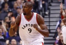 Ibaka acuerda quedarse con Raptors tres años más