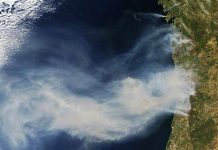 Fotografían trágico incendio de Portugal desde el espacio