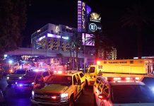 Se incendia techo de centro comercial de Bellagio en Las Vegas