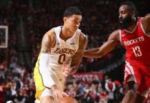 Kuzma y Lakers frenan a Harden y los Rockets