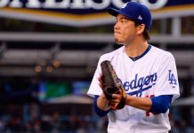 Maeda lanza hasta 9no, Dodgers completan barrida a Piratas