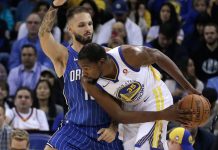 Con Curry lesionado, Durant lidera a los Warriors ante Magic