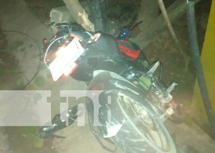 MOTO accidente, Policia Nacional, Bonanza, Nicaragua,
