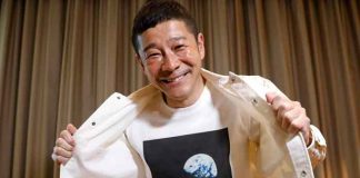 japon, magnate de la moda, visita, estacion espacial, futuro cohete,