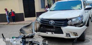 nicaragua, juigalpa, motociclista, accidente vial, policia, cruz roja,