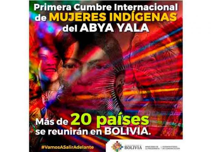 Mujeres bolivia, cochabamba, gobierno, celebracion, cumbre, mujeres indigenas,