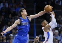 George y Westbrook guían victoria de OKC ante Mavericks